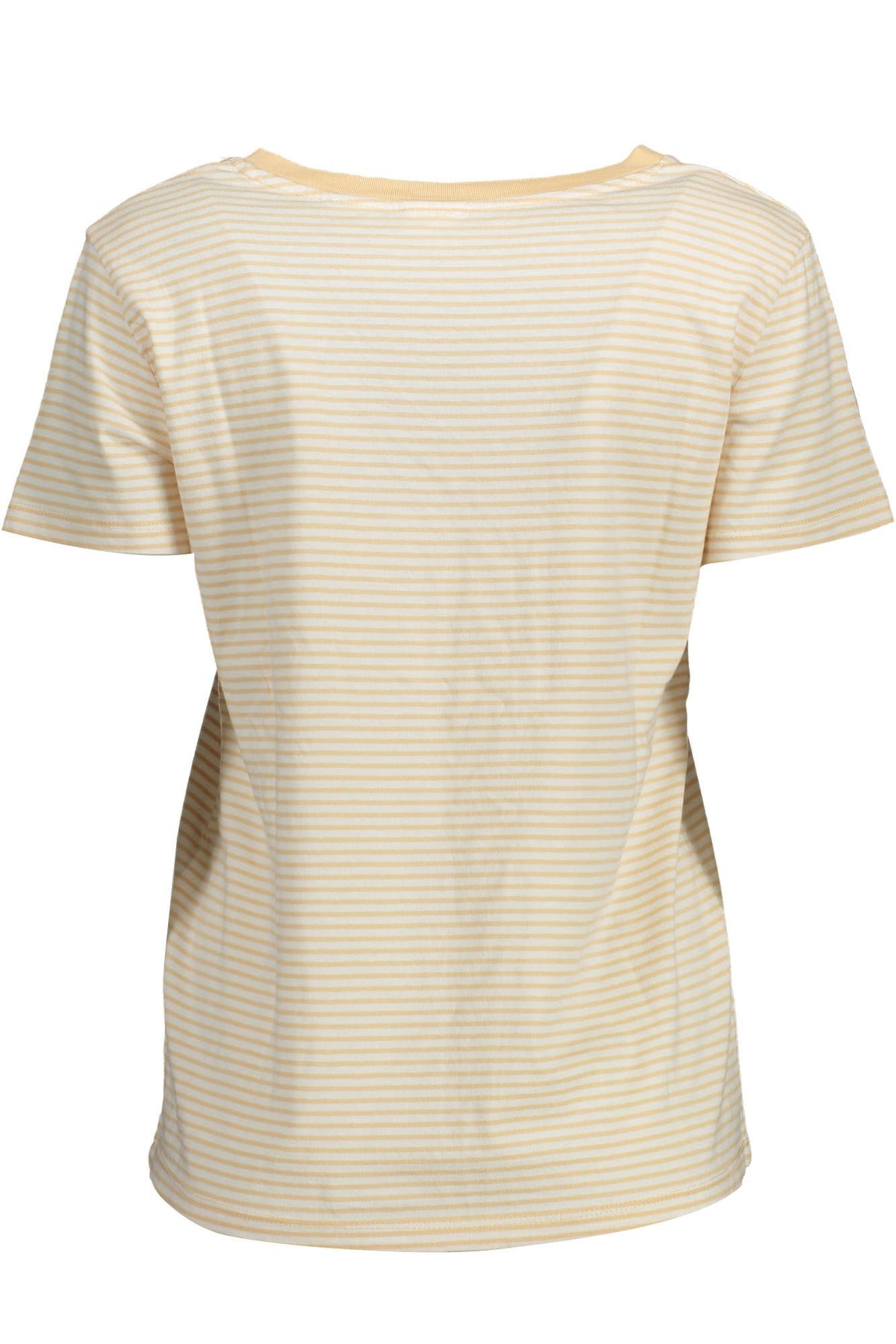 Camiseta de cuello en V de algodón orgánico beige Levi's Chic