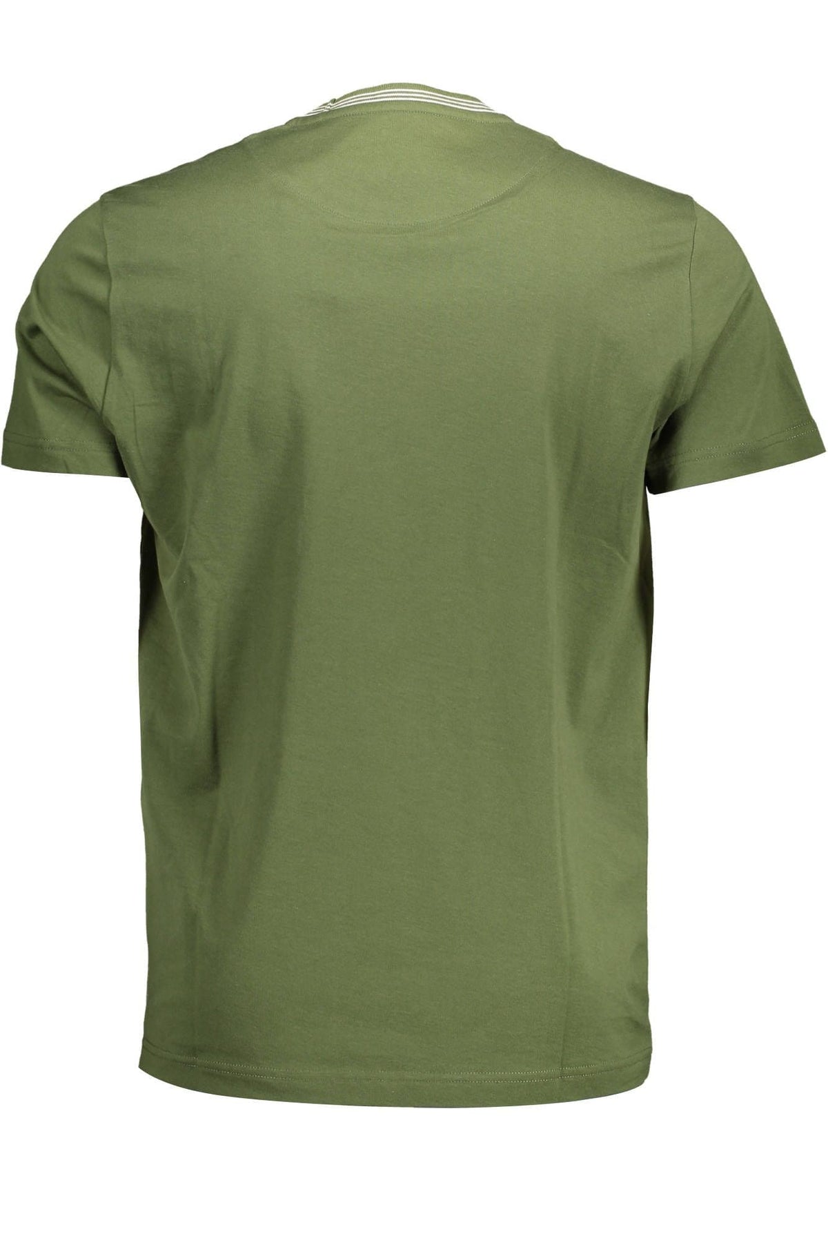 Harmont & Blaine Elegant Green Crew Neck Cotton Tee with Pocket