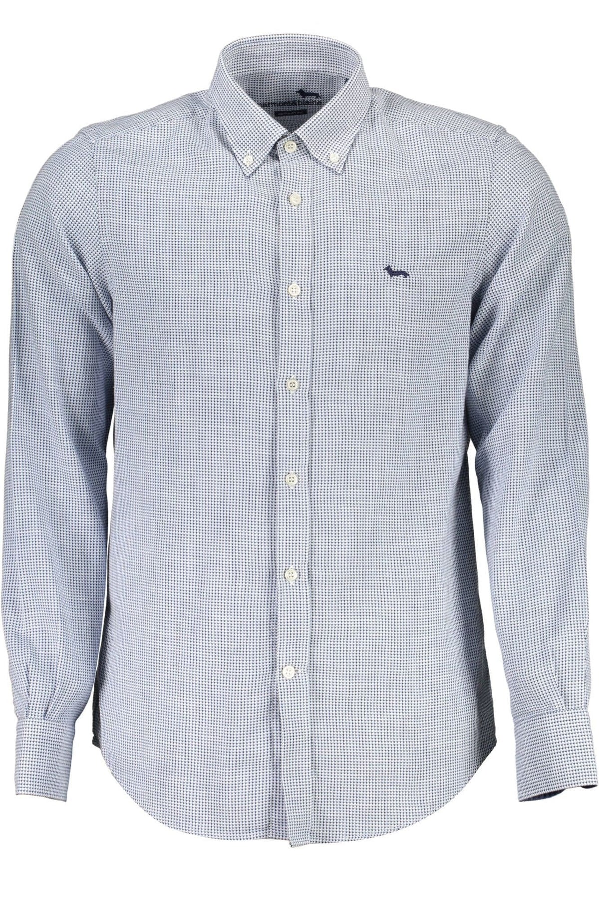 Camisa elegante de algodón azul claro para hombre de Harmont &amp; Blaine