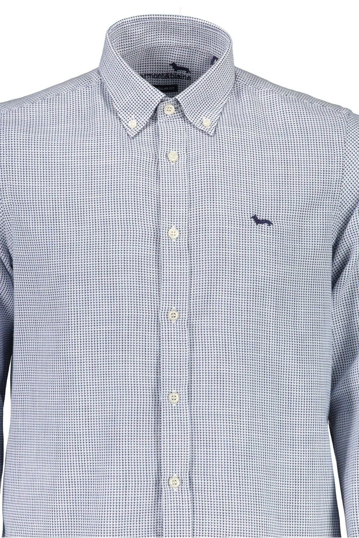 Camisa elegante de algodón azul claro para hombre de Harmont &amp; Blaine