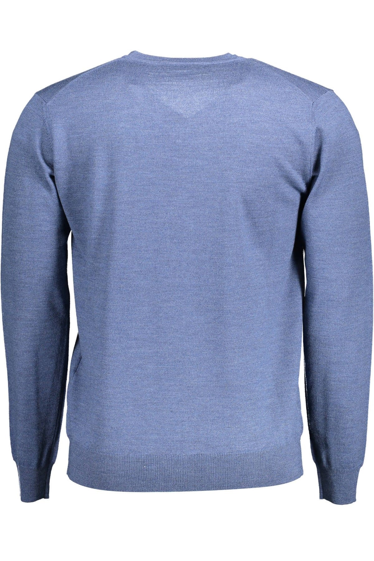 Harmont & Blaine Elegant V-Neck Wool Sweater in Blue