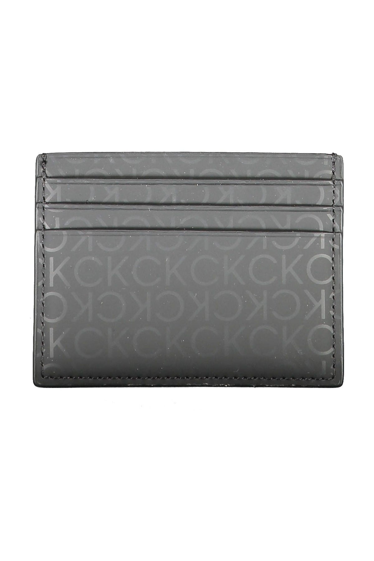 Calvin Klein Sleek Black Polyethylene Card Holder