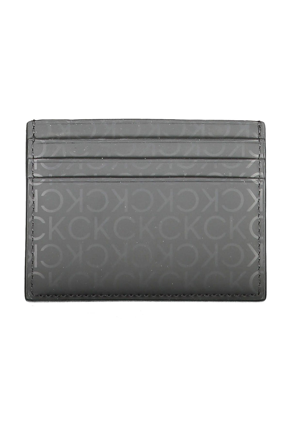 Calvin Klein Sleek Black Polyethylene Card Holder