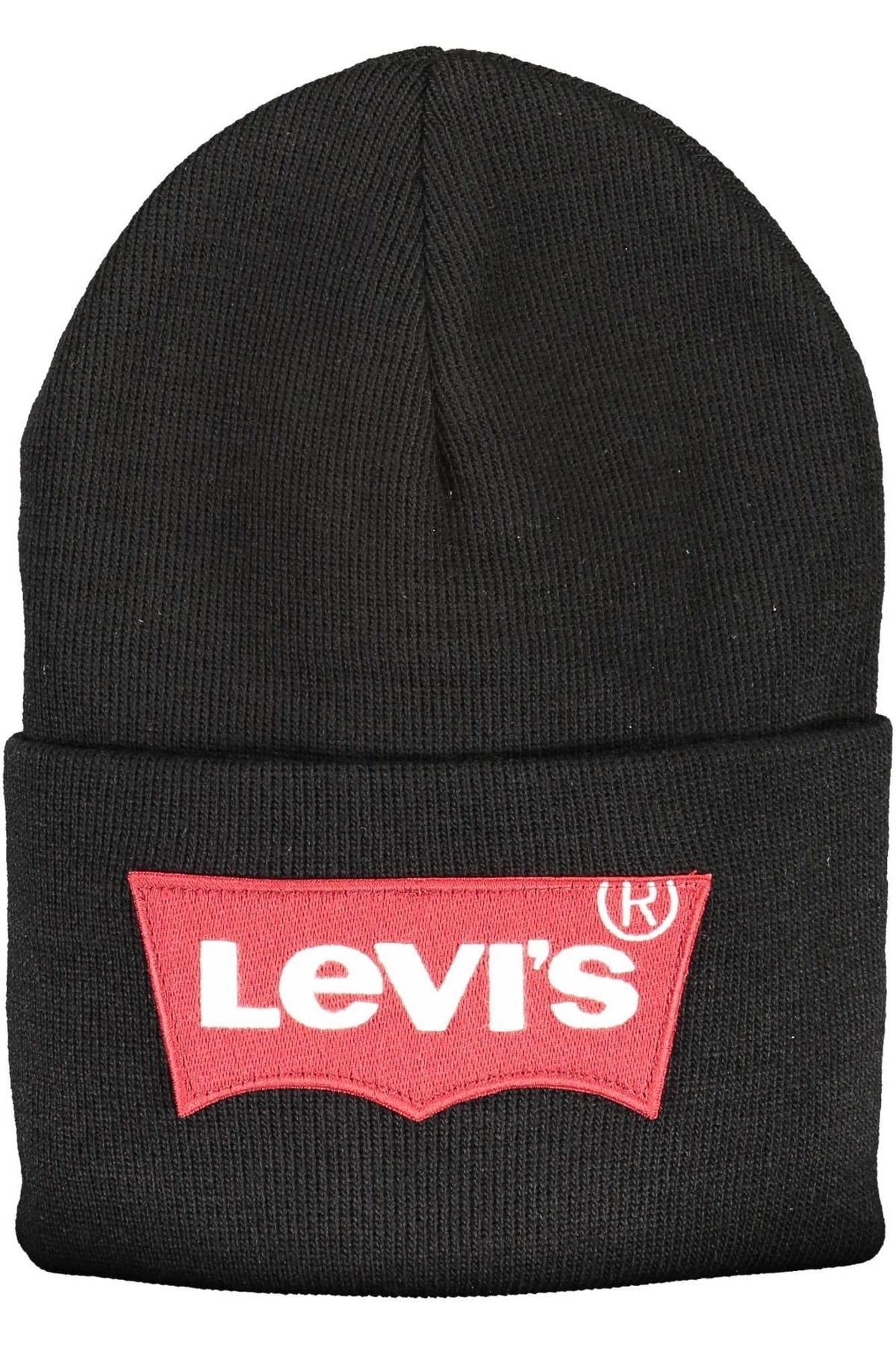 Gorra elegante de acrílico negra con logotipo de Levi's