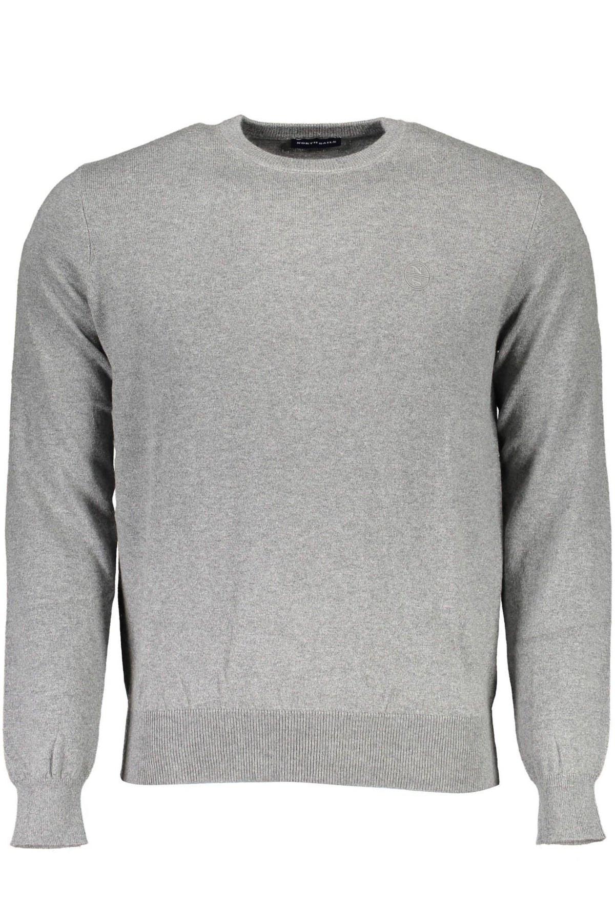 Pull en tricot gris éco-responsable avec logo North Sails