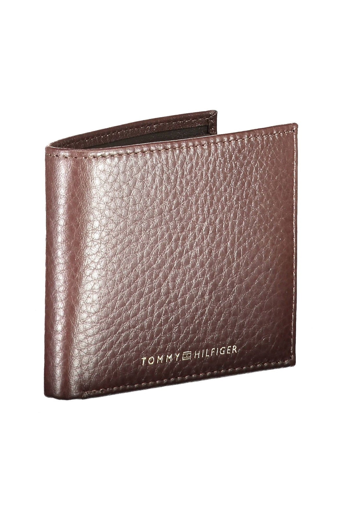 Tommy Hilfiger Elegant Brown Leather Bi-Fold Wallet