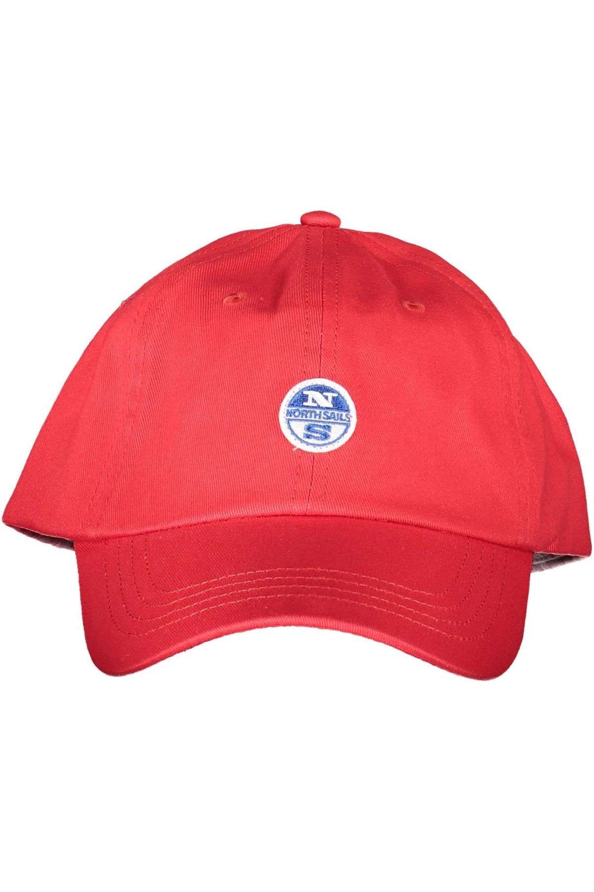 Casquette en coton rouge élégante North Sails avec visière à logo