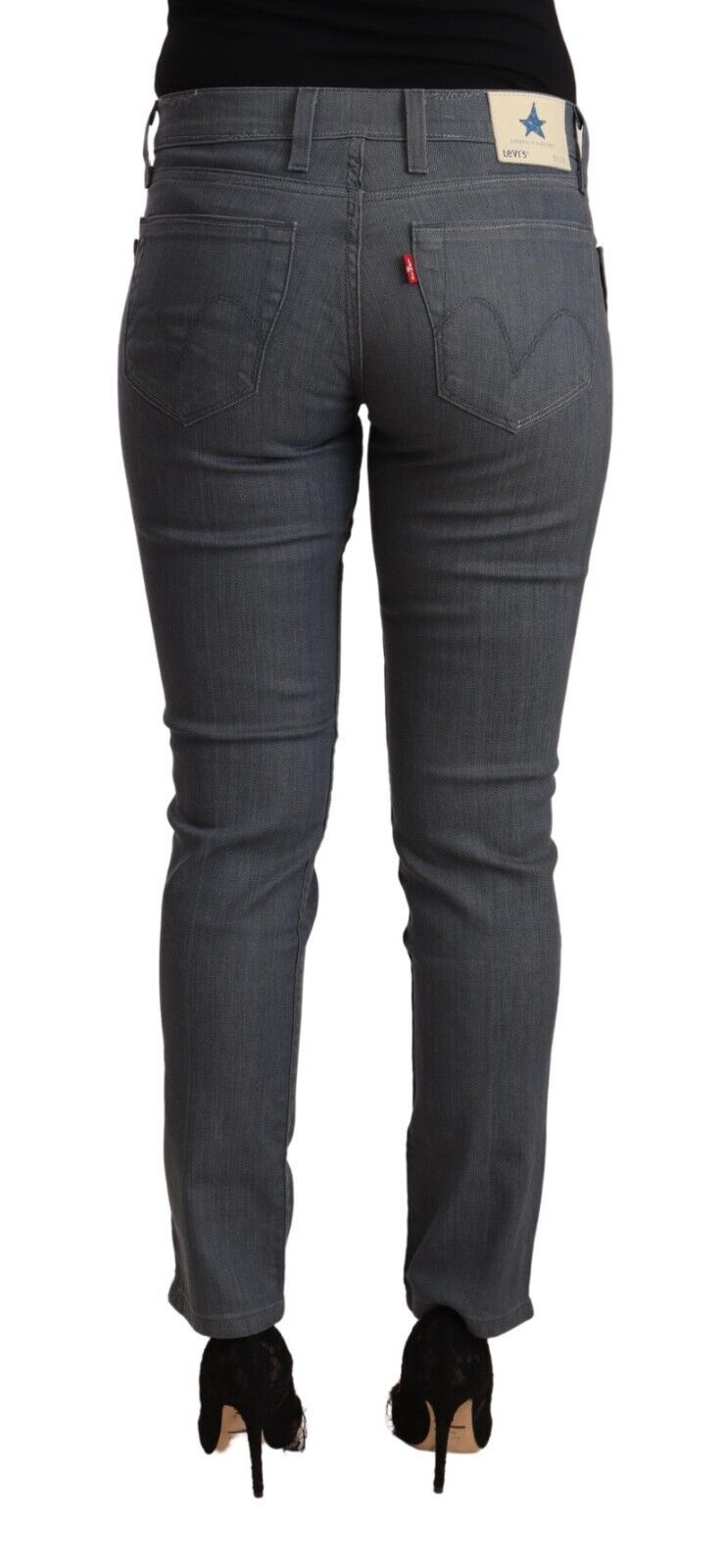 Jean slim chic Levi's en denim gris