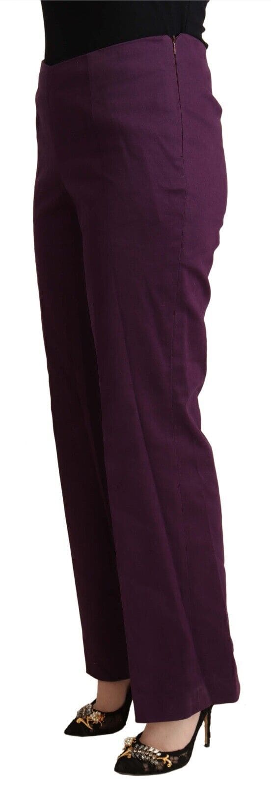 Pantalon fuselé taille haute violet élégant BENCIVENGA