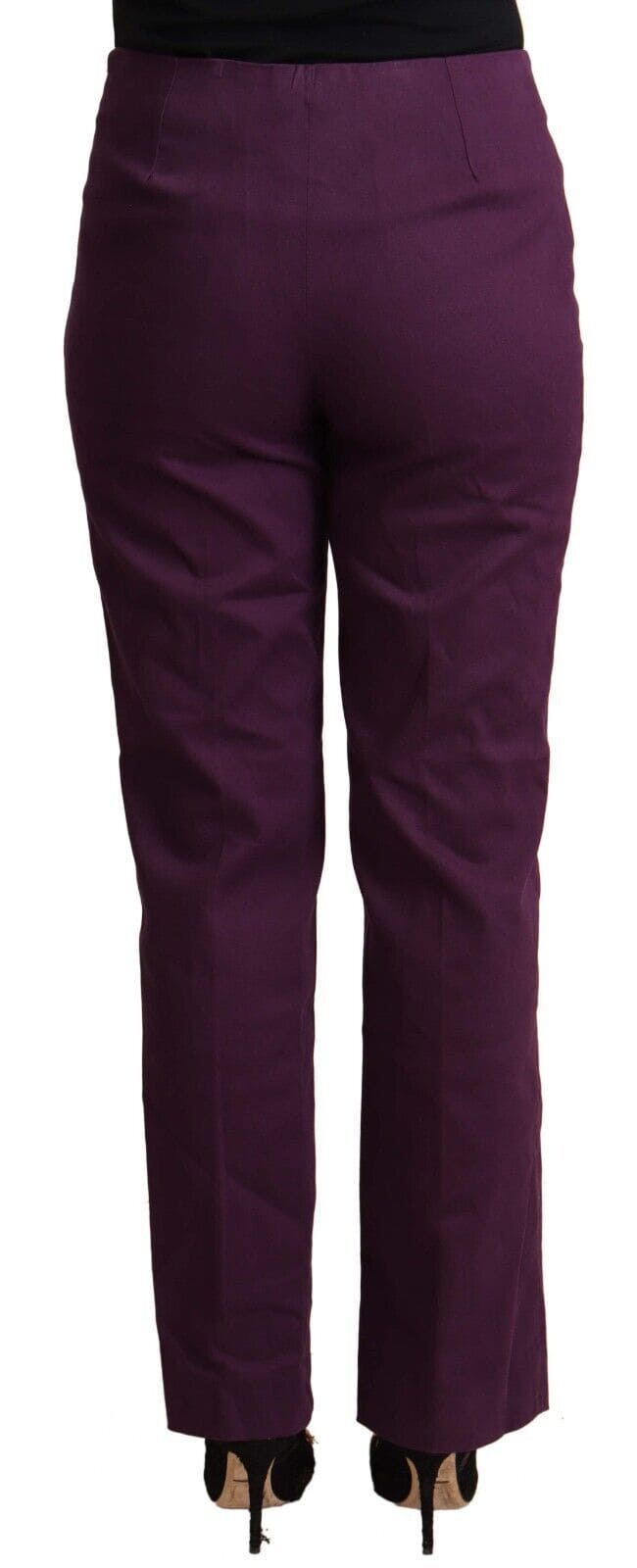 Pantalon fuselé taille haute violet élégant BENCIVENGA