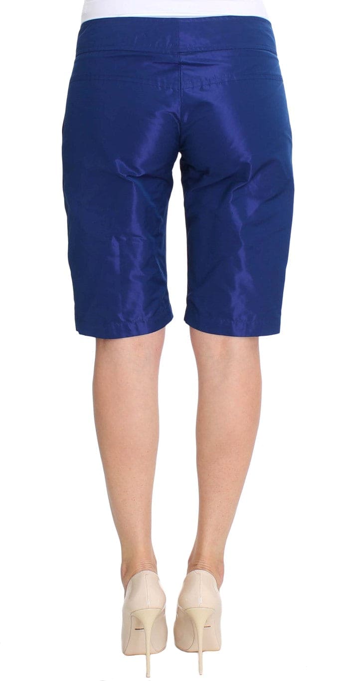 Ermanno Scervino Chic pantalones cortos azules de cintura media