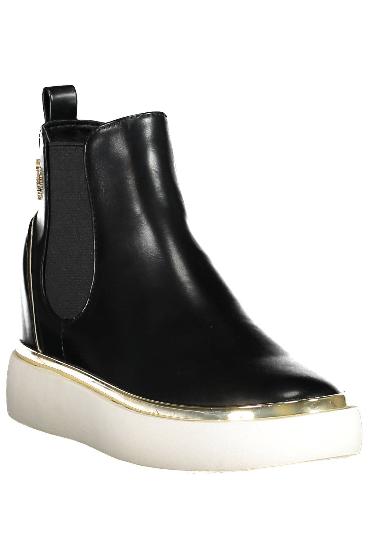 Bottines basses noires élégantes avec élastique latéral US POLO ASSN.