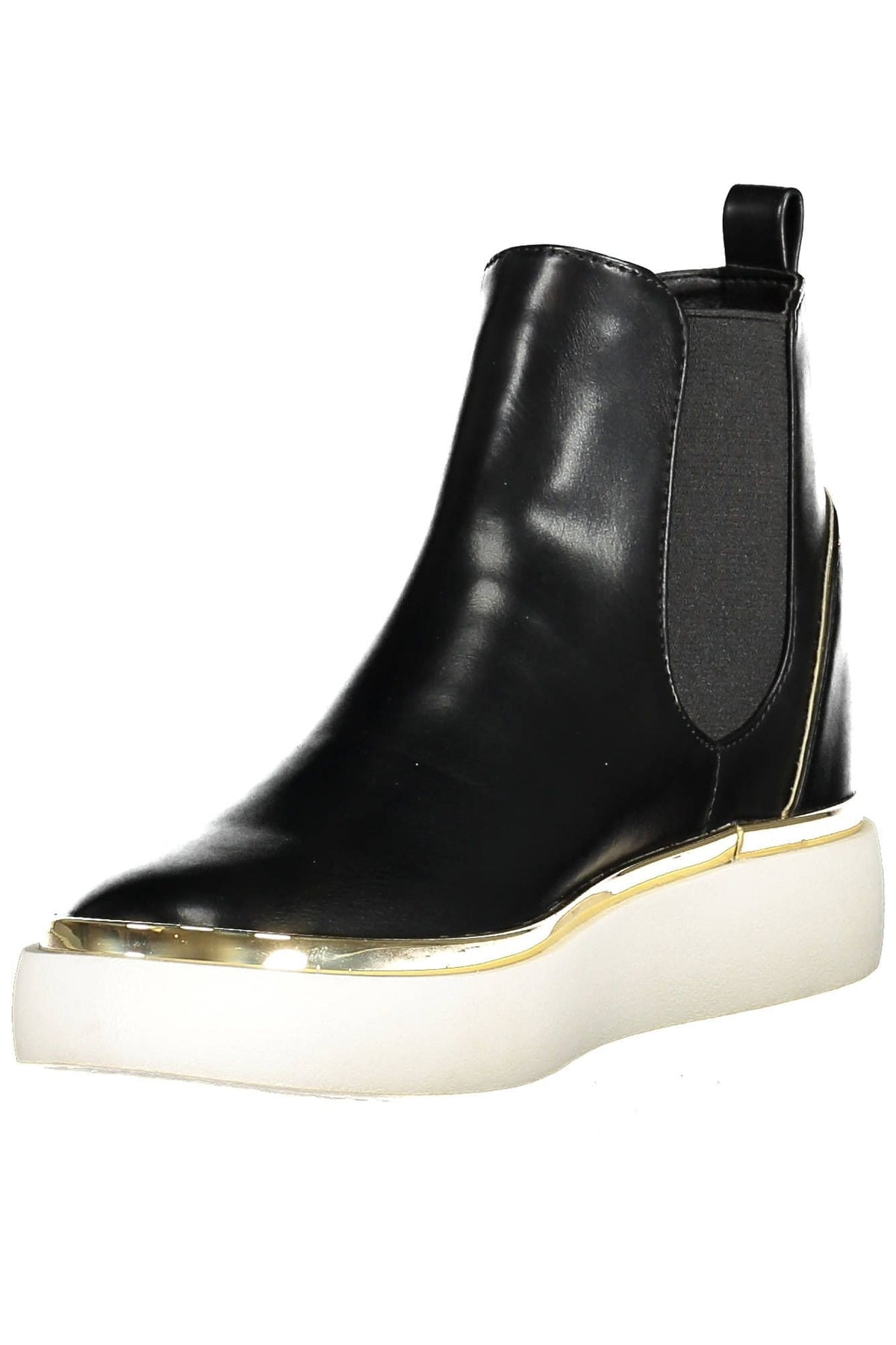 Bottines basses noires élégantes avec élastique latéral US POLO ASSN.