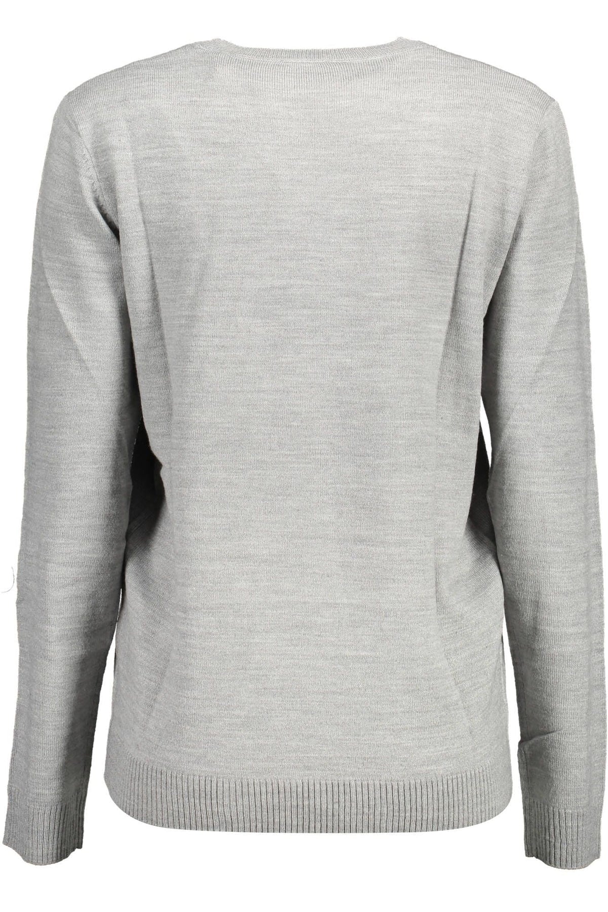 Pull ras du cou brodé chic gris US POLO ASSN.