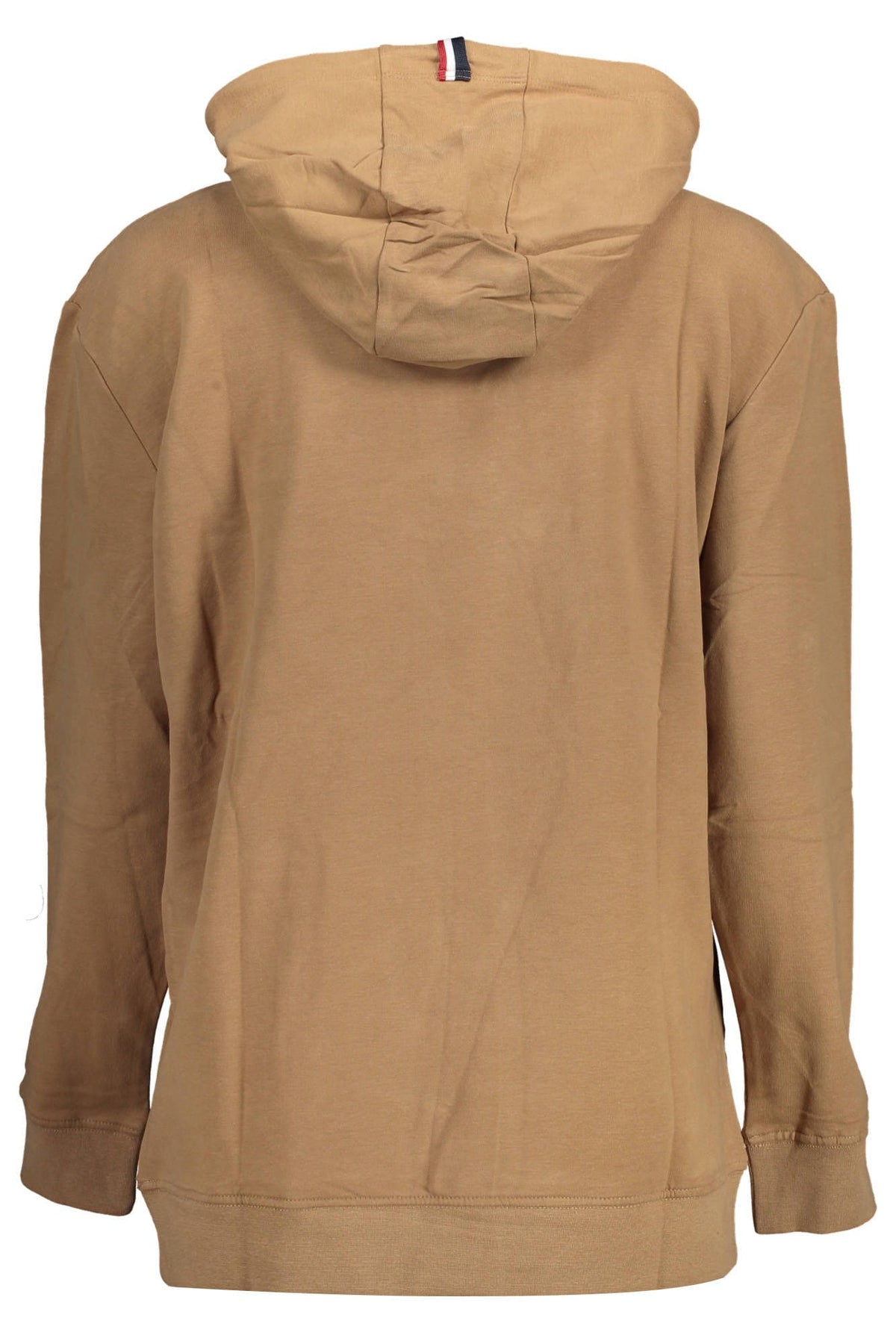 U.S. POLO ASSN. Chic Brown Embroidered Hoodie with Pockets