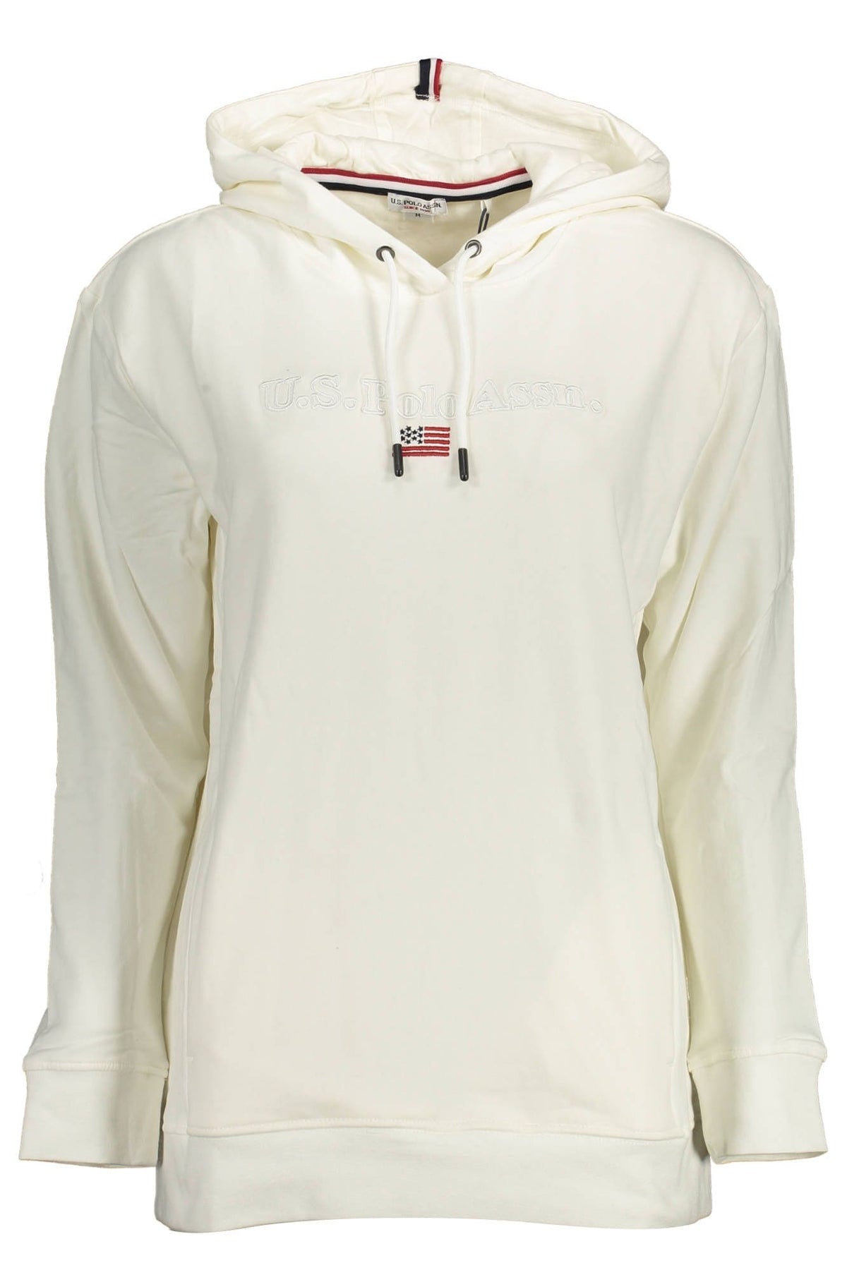 Sweat-shirt à capuche blanc chic avec broderie US POLO ASSN.