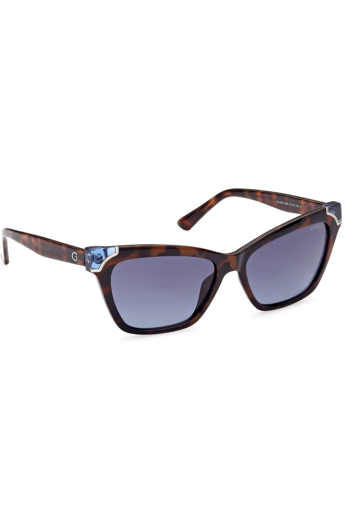 Lunettes de soleil à monture carrée Guess Jeans Chic noires