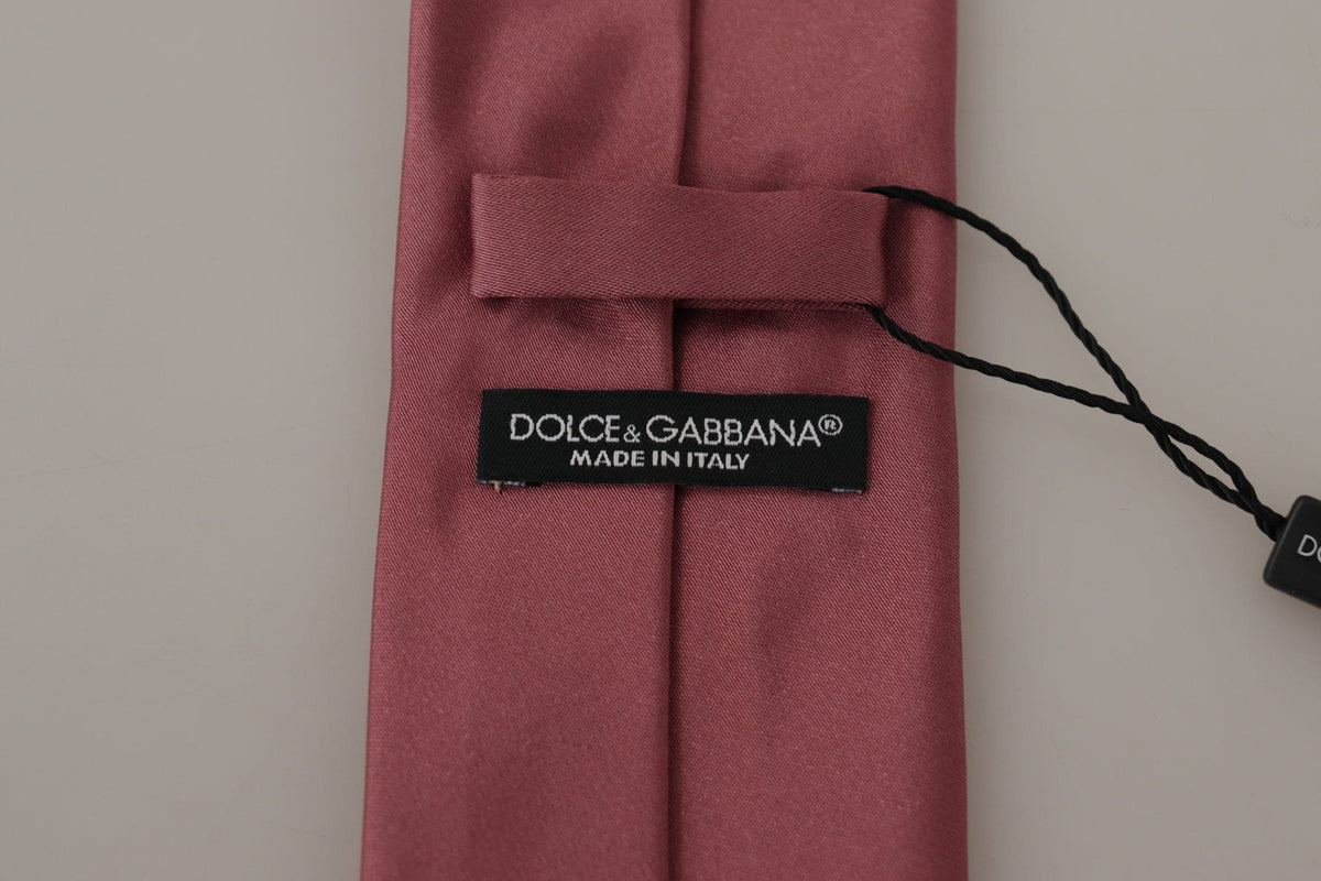 Pajarita elegante de seda rosa de Dolce &amp; Gabbana