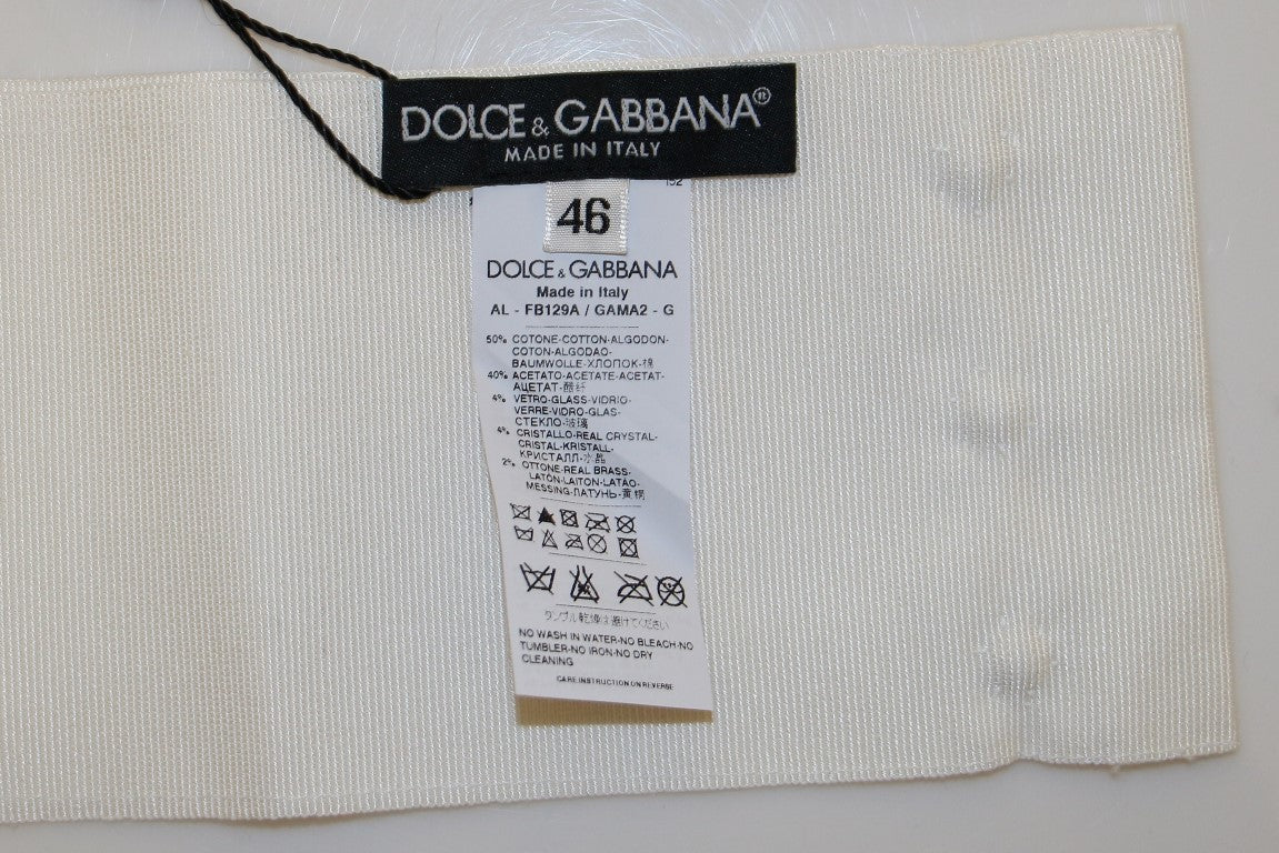 Ceinture à boutons-pression ornée de strass Dolce &amp; Gabbana