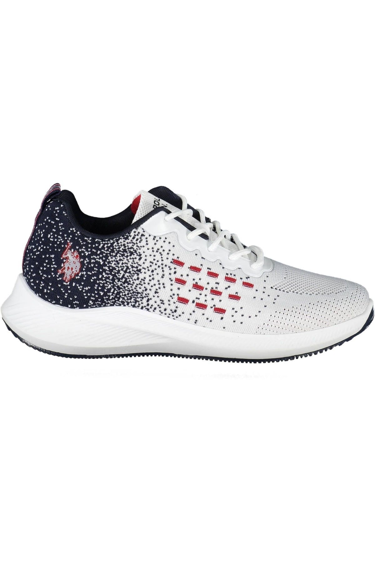 Baskets à lacets blanches chics avec logo US POLO ASSN.