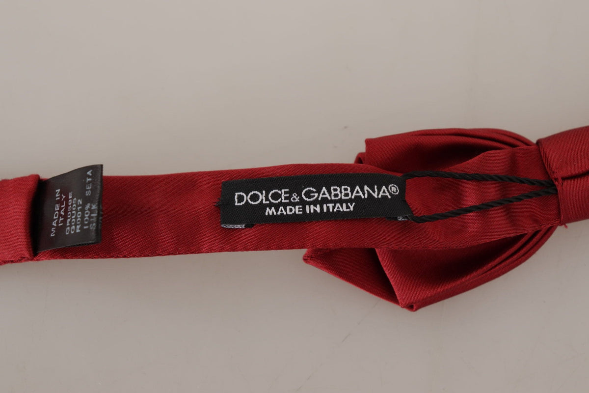 Noeud papillon élégant en soie rouge Dolce &amp; Gabbana