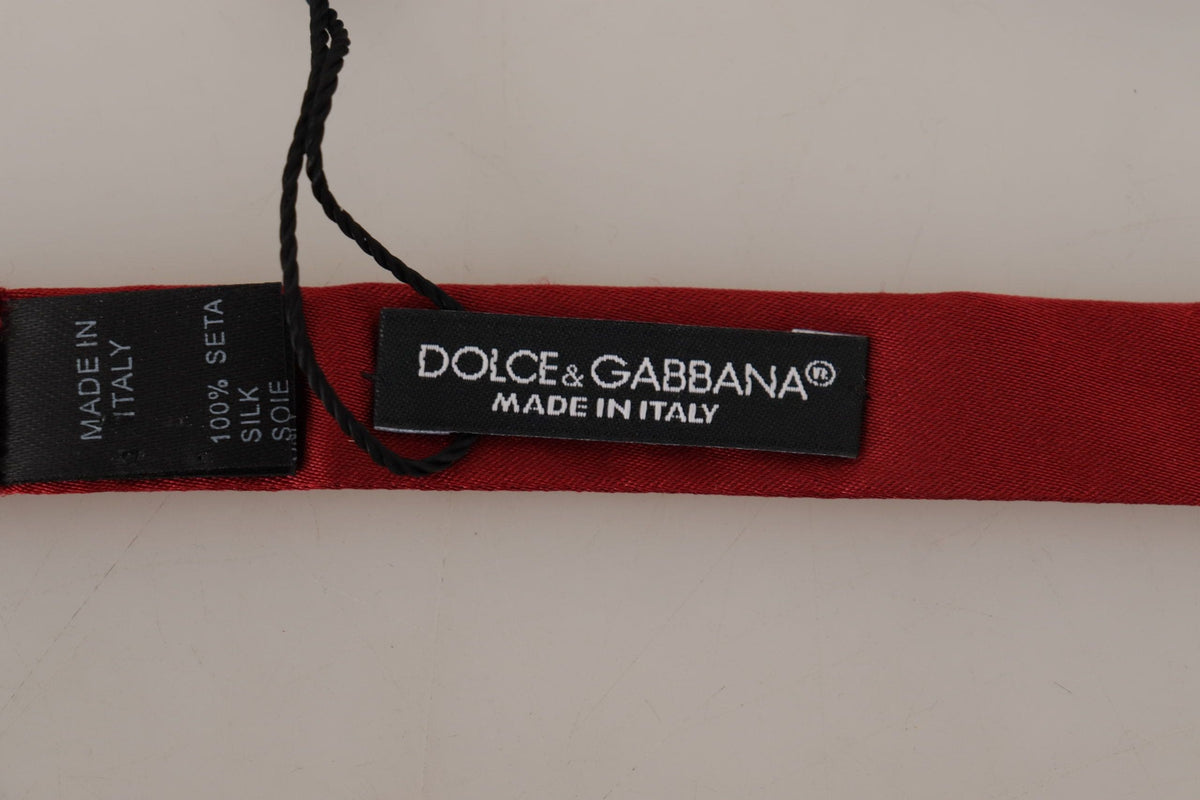 Noeud papillon élégant en soie rouge Dolce &amp; Gabbana