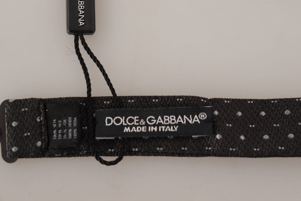 Nœud papillon élégant en soie à pois Dolce &amp; Gabbana