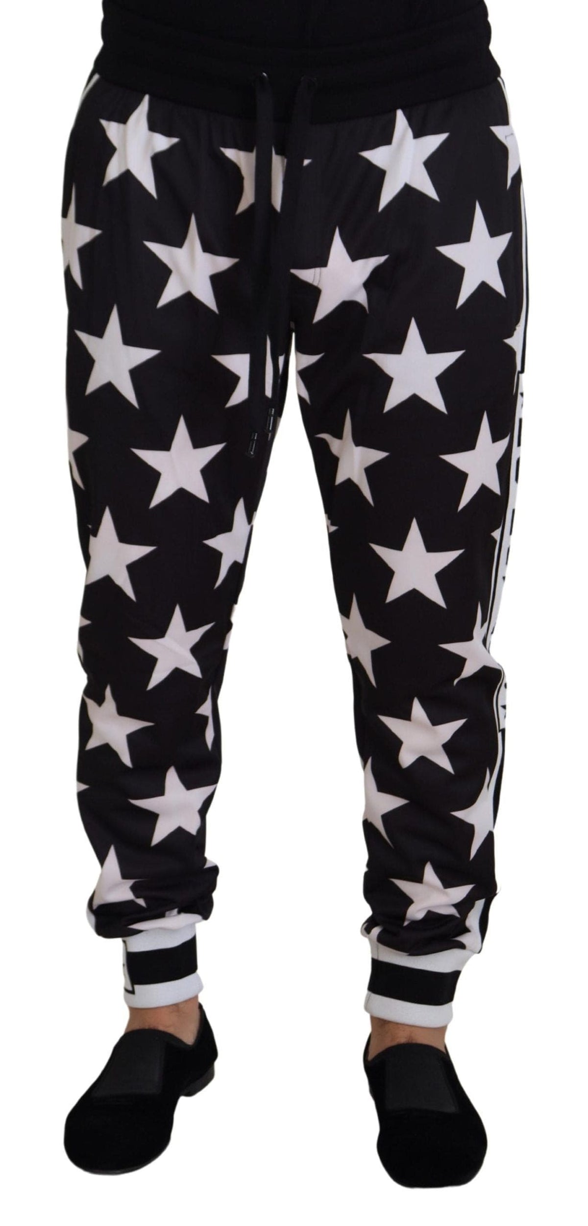 Pantalones deportivos casuales con estampado de estrellas y detalle de logotipo de Dolce &amp; Gabbana