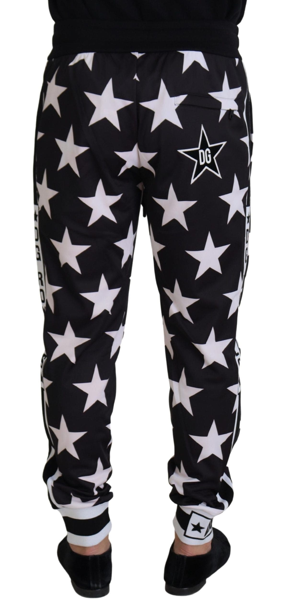 Pantalones deportivos casuales con estampado de estrellas y detalle de logotipo de Dolce &amp; Gabbana