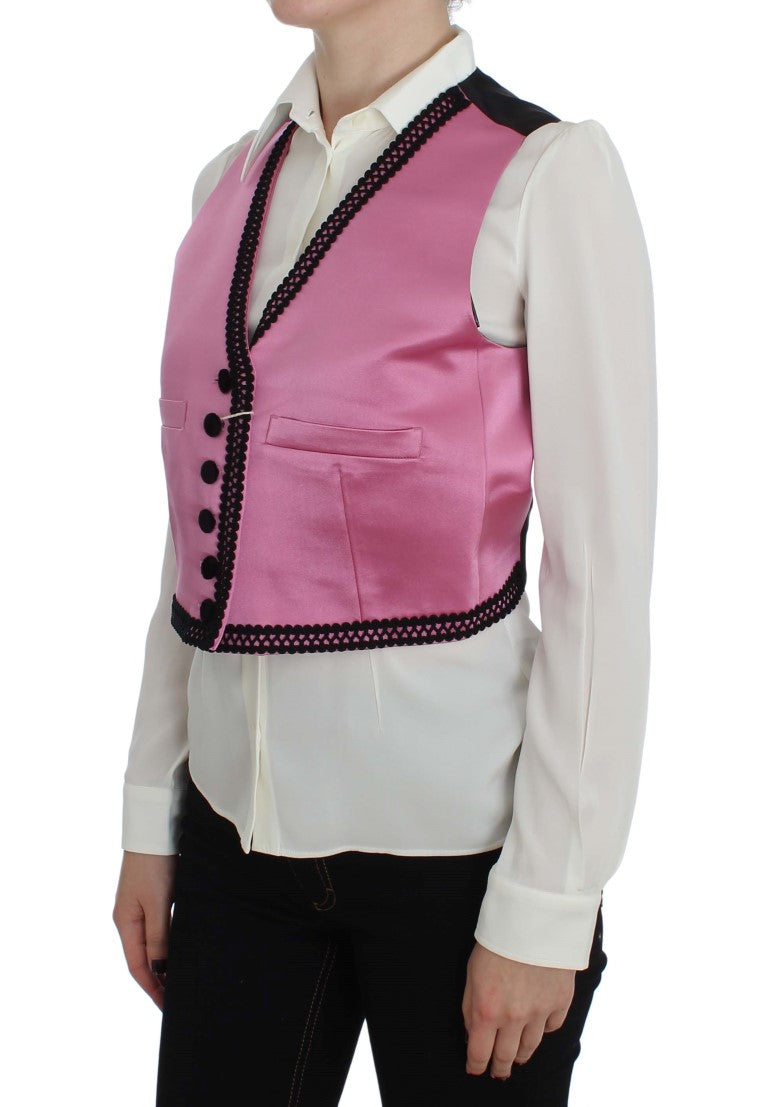 Gilet inspiré du torero en mélange de soie et de coton Dolce &amp; Gabbana