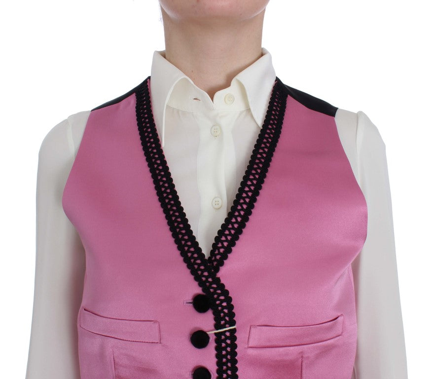 Gilet inspiré du torero en mélange de soie et de coton Dolce &amp; Gabbana