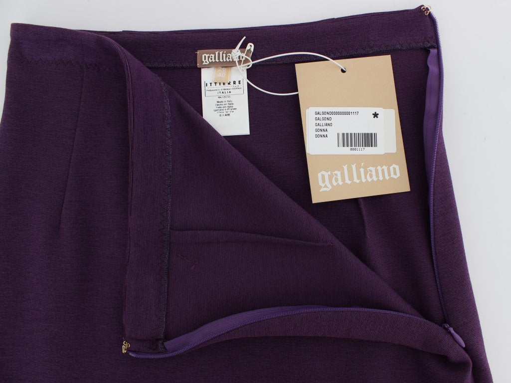 Jupe crayon violette élégante de John Galliano