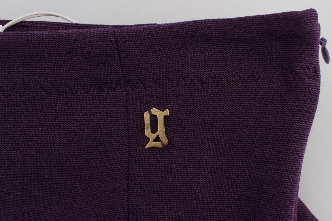 Jupe crayon violette élégante de John Galliano