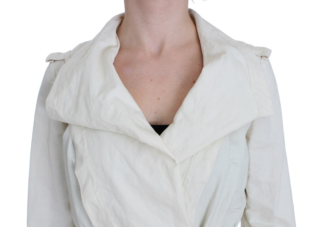 Veste trench portefeuille blanche élégante PLEIN SUD