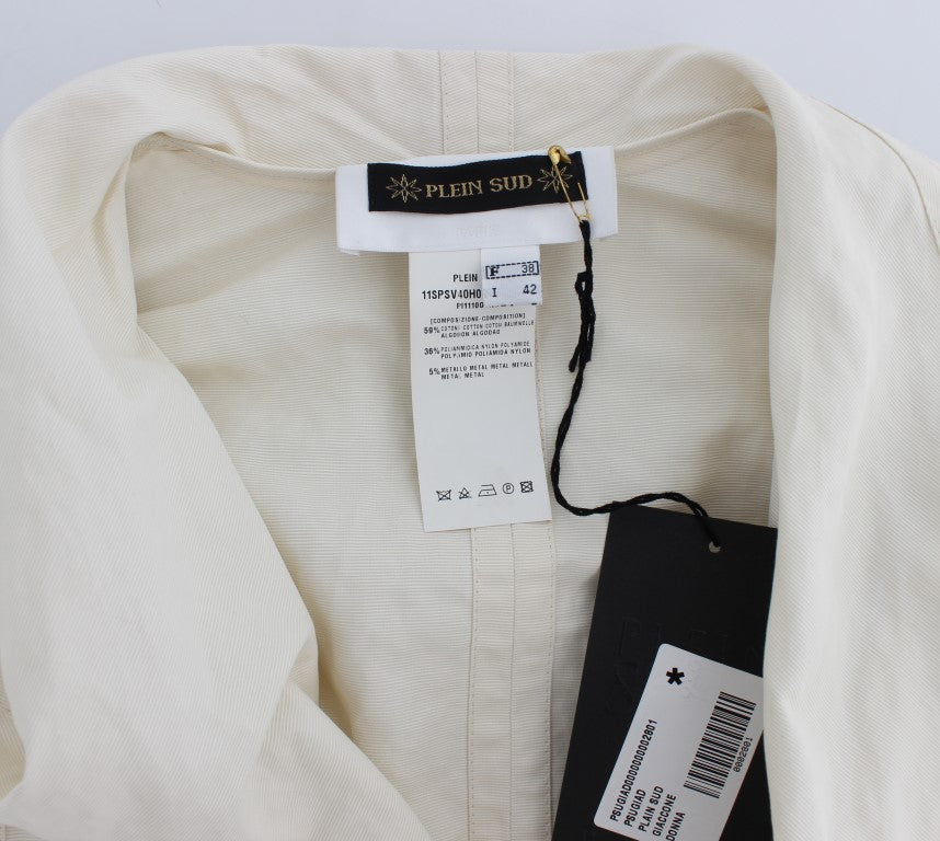 Veste trench portefeuille blanche élégante PLEIN SUD