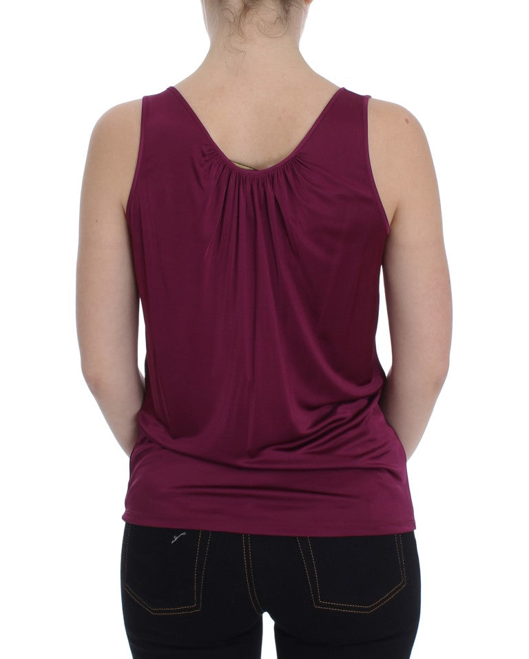 PLEIN SUD Chemisier camisole élégant en rayonne violette