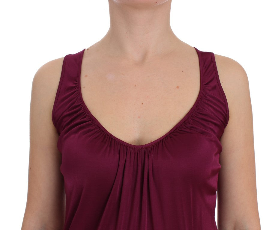 PLEIN SUD Chemisier camisole élégant en rayonne violette