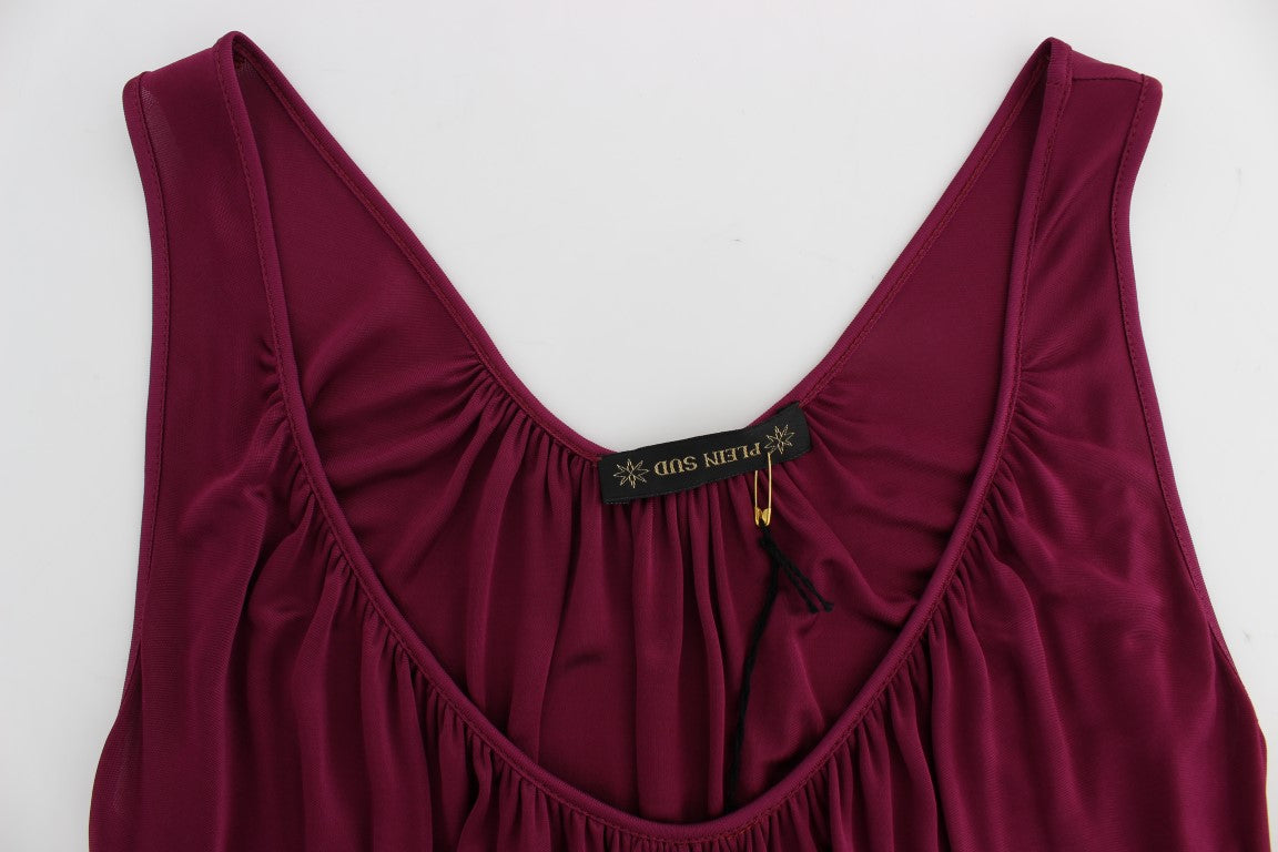 PLEIN SUD Chemisier camisole élégant en rayonne violette