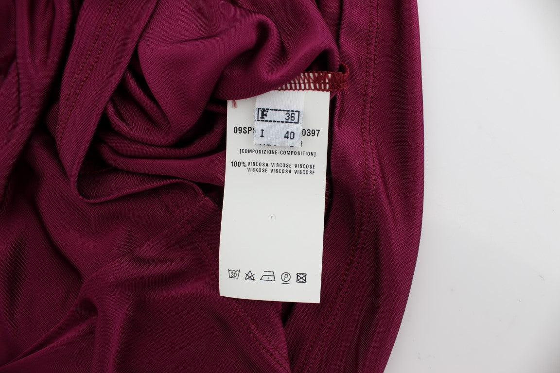 PLEIN SUD Chemisier camisole élégant en rayonne violette