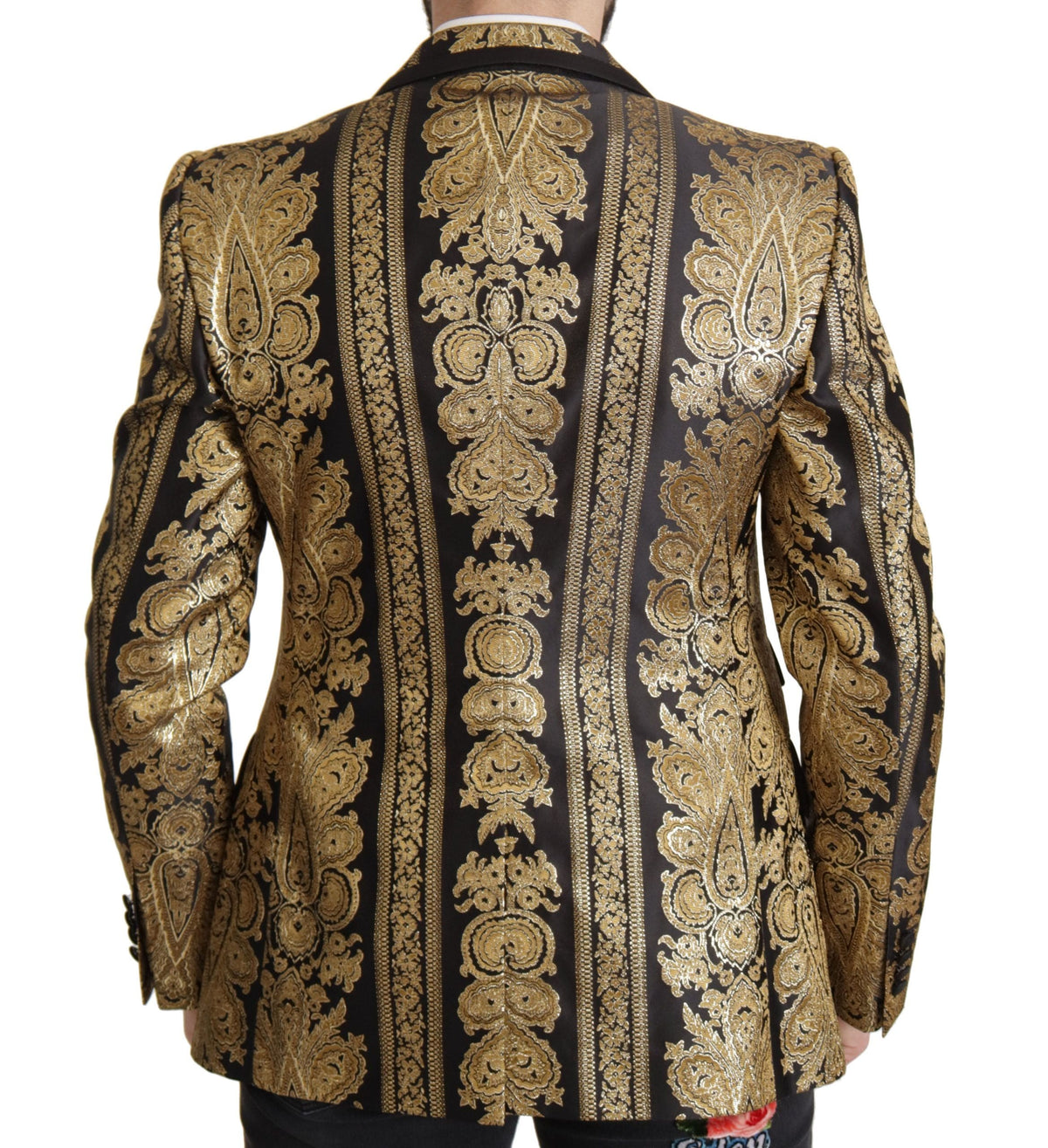 Blazer elegante de jacquard con botonadura sencilla de Dolce &amp; Gabbana