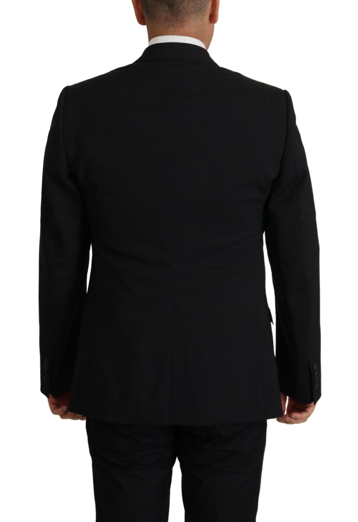 Conjunto elegante de blazer y chaleco tipo martini negro de Dolce &amp; Gabbana