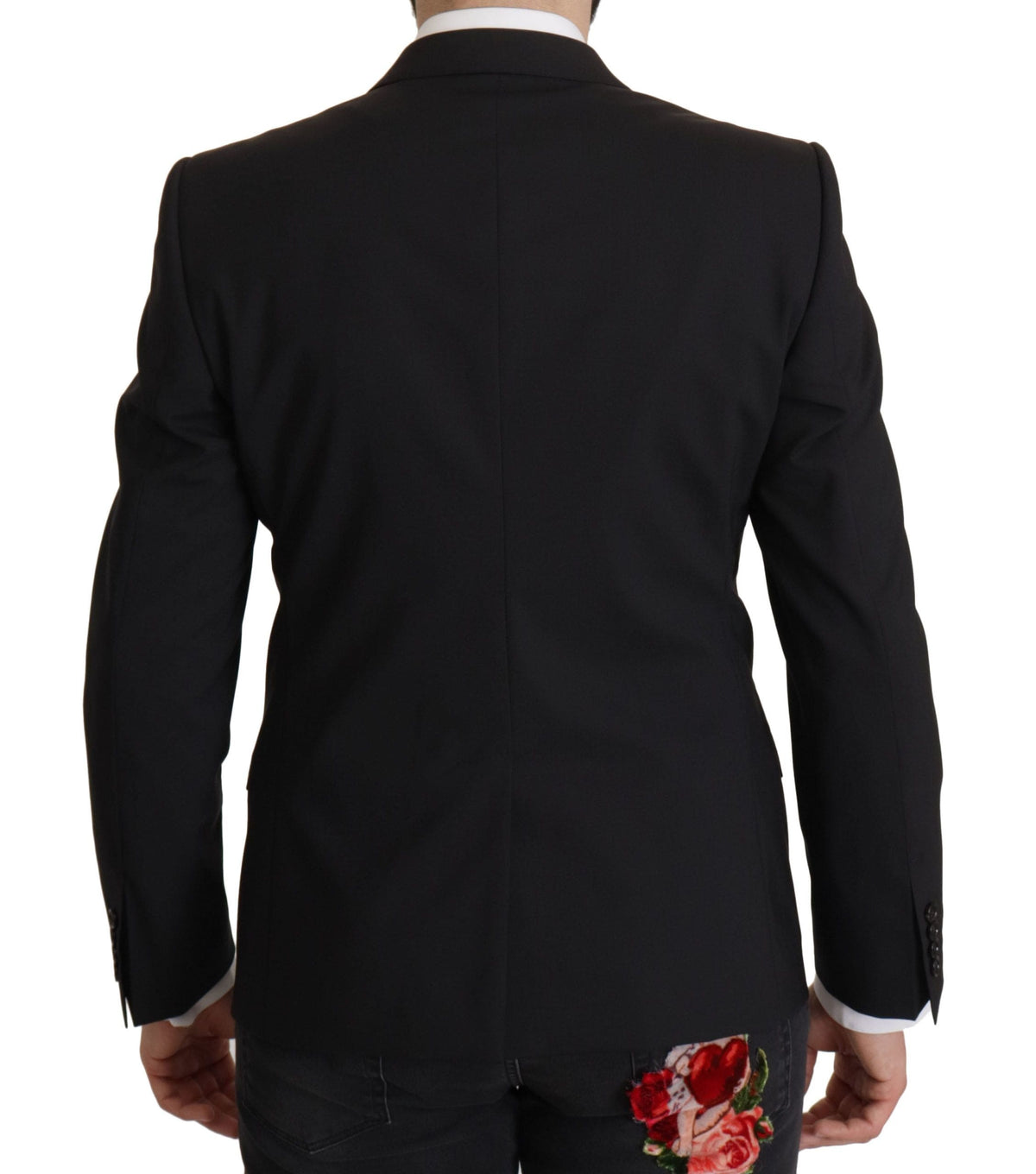 Veste blazer noire élégante à coupe slim Dolce &amp; Gabbana