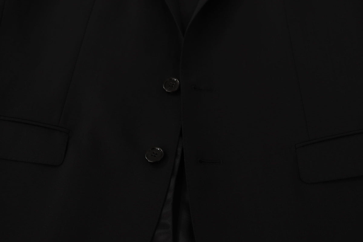 Veste blazer noire élégante à coupe slim Dolce &amp; Gabbana