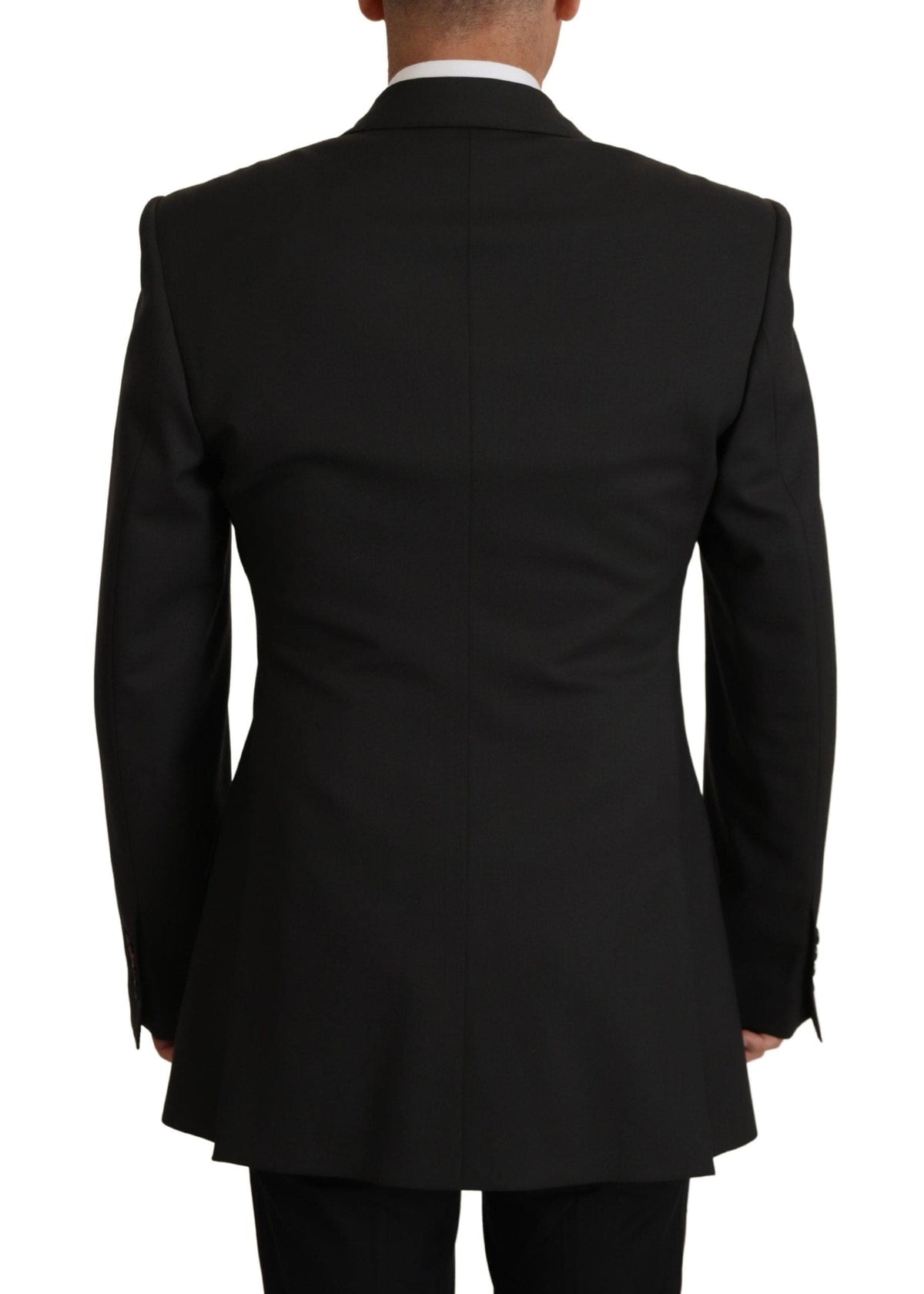 Veste blazer élégante en laine noire slim Dolce &amp; Gabbana