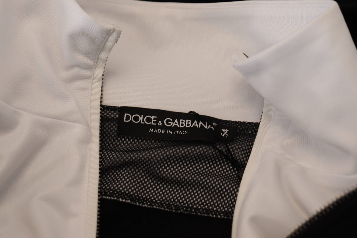 Elegante cazadora bomber negra con capucha de Dolce &amp; Gabbana