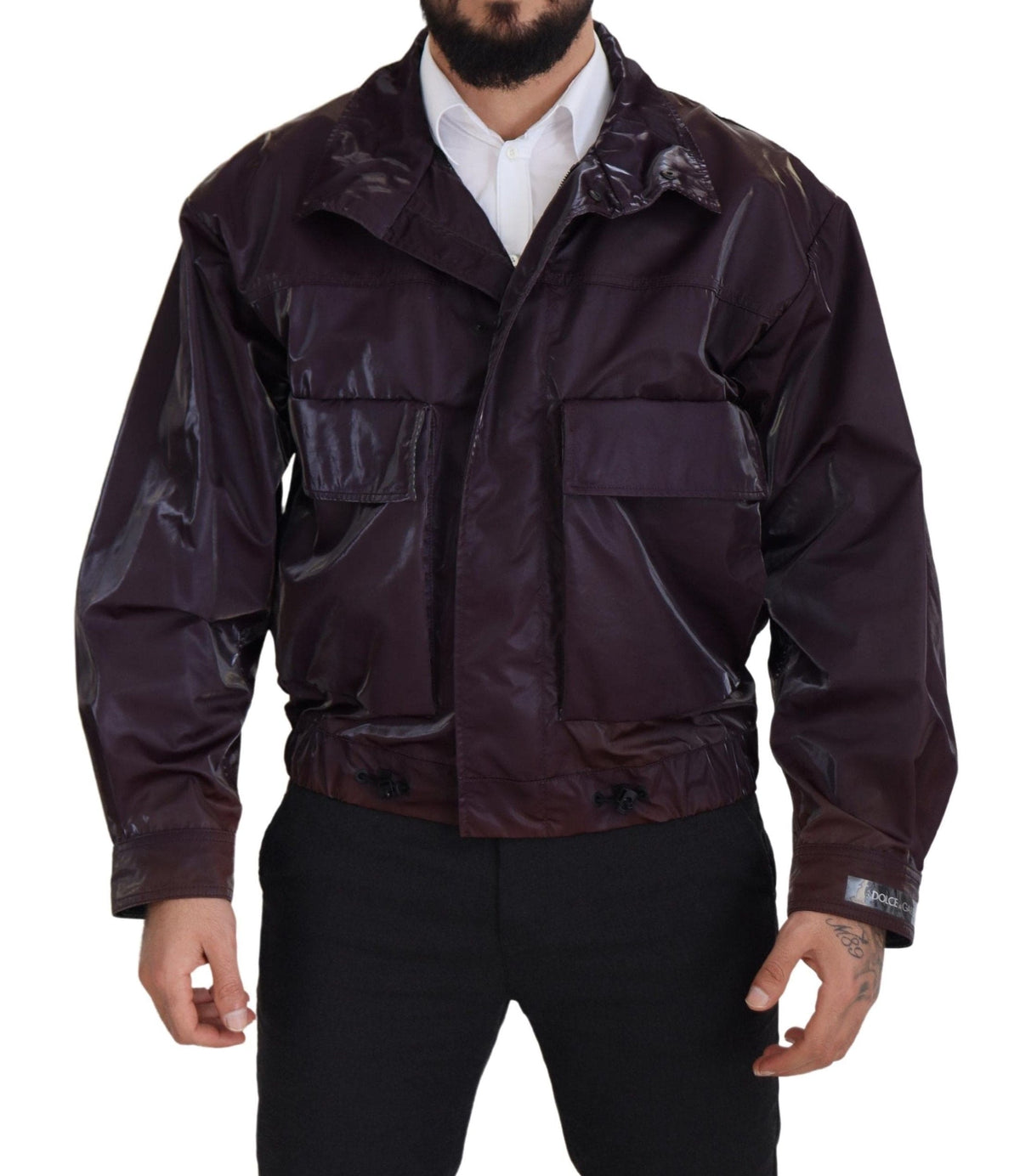 Veste motard violette élégante Dolce &amp; Gabbana