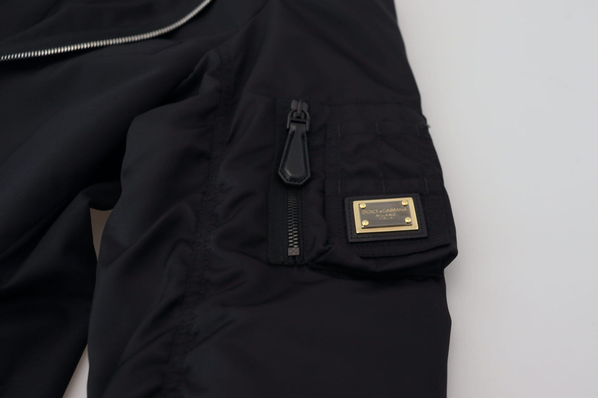 Veste élégante en laine vierge noire Dolce &amp; Gabbana