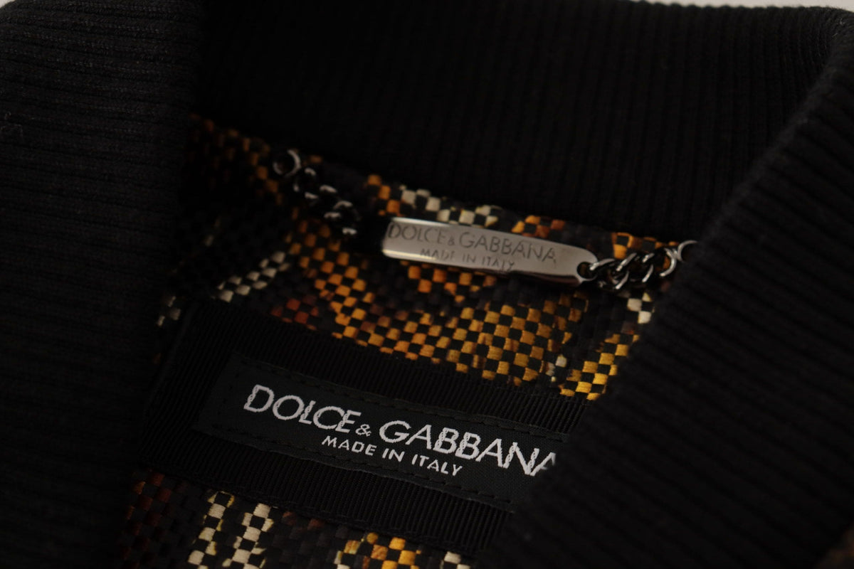 Chaqueta tipo blusón marrón elegante de Dolce &amp; Gabbana