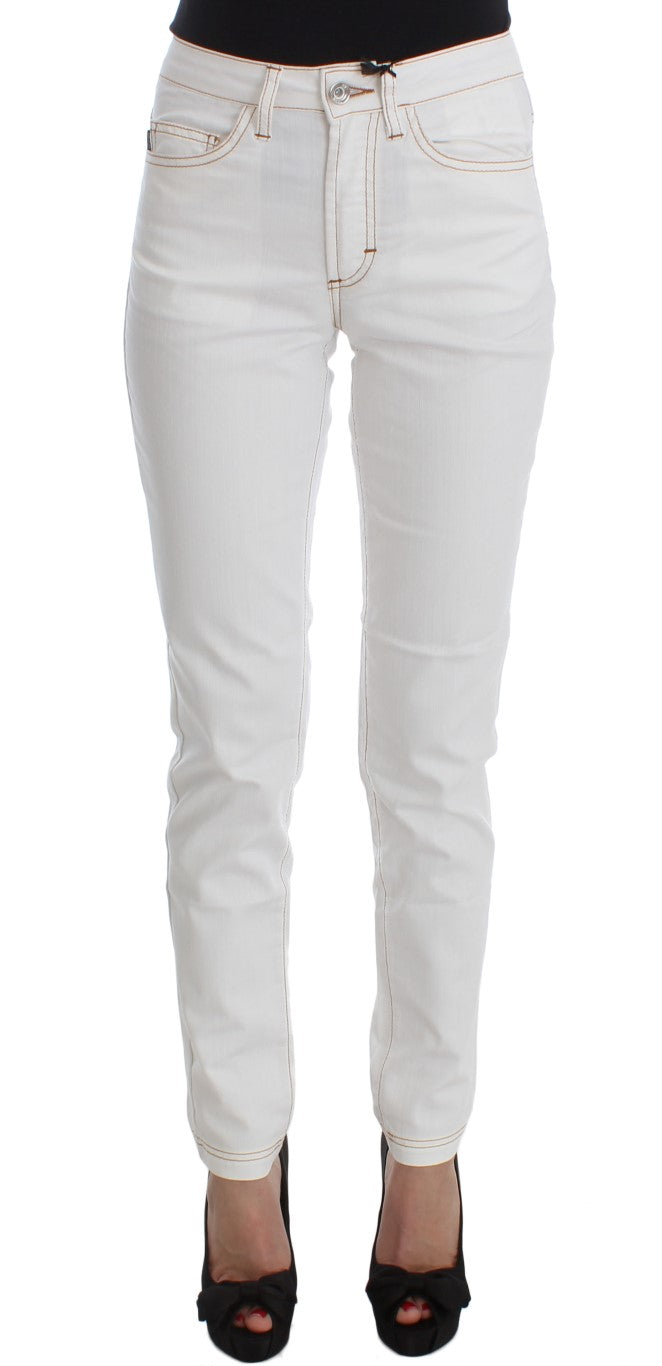 Jean slim blanc chic Cavalli