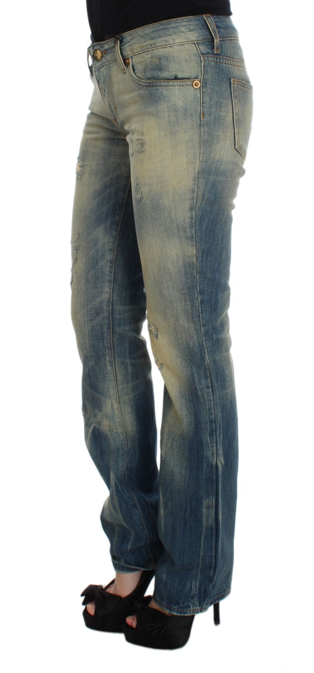 Jean slim bootcut bleu élégant Cavalli